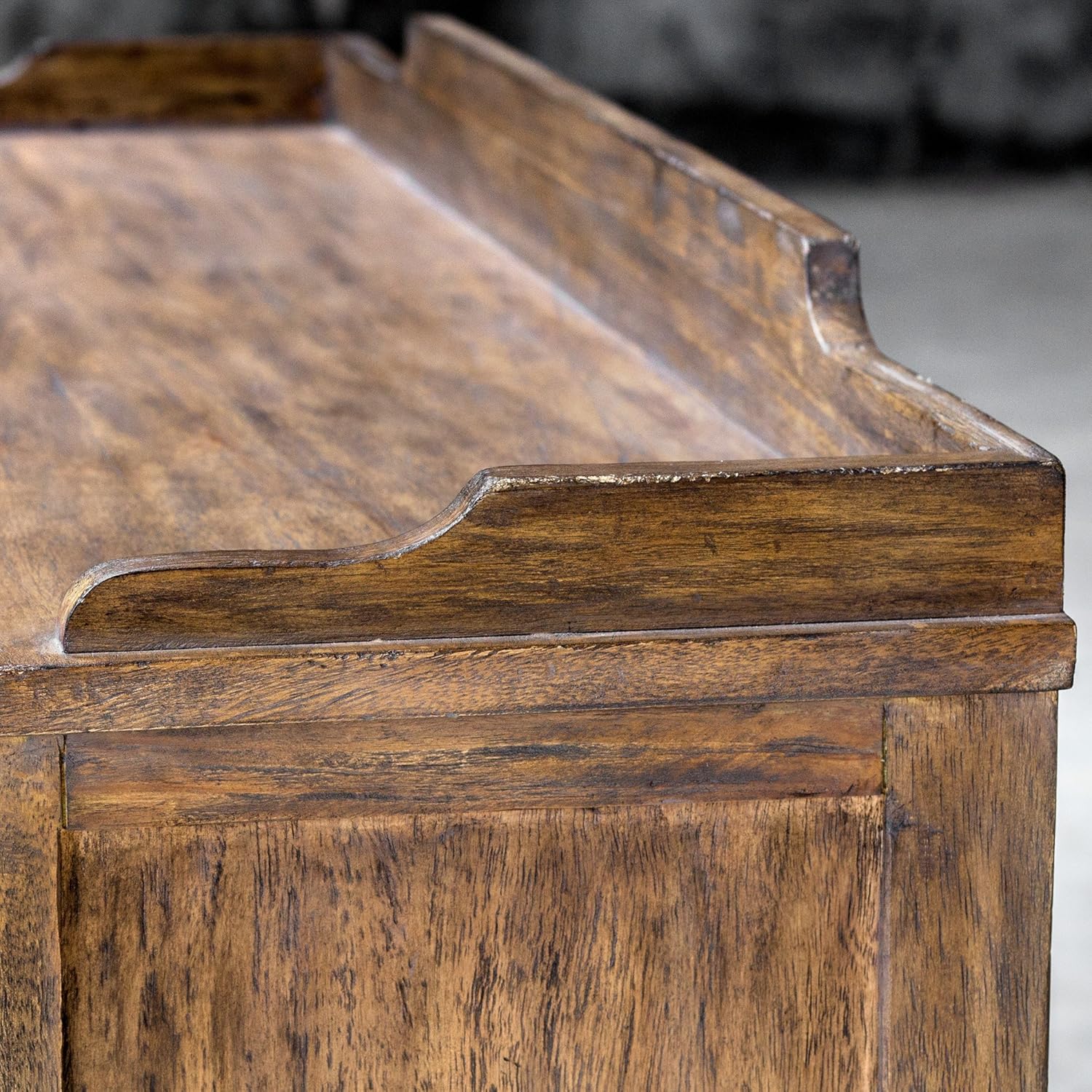 MY SWANKY HOME Rustic Vintage Antique Style Storage Bin Hobby Cabinet Cupboard Six Drawer Wood