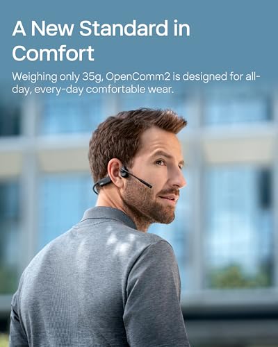 OpenComm2 2025 Upgrade - Open-Ear Bone Conduction Headphones