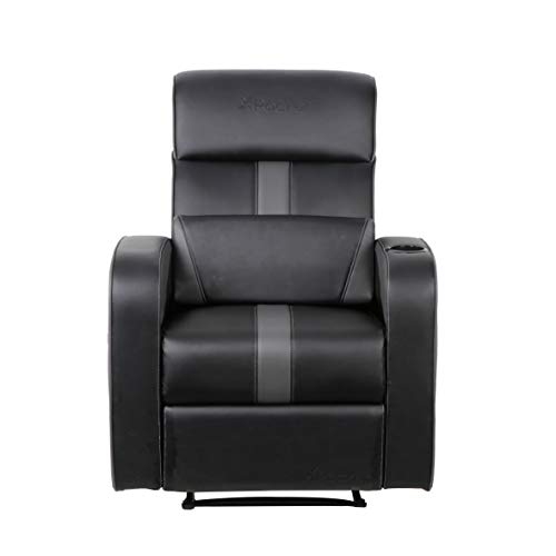 X Rocker Gamma Recliner Gaming Chair, 2.1 Bluetooth Audio System, Headrest Mounted Speakers, Built-in Footrest and Cupholder, 718001