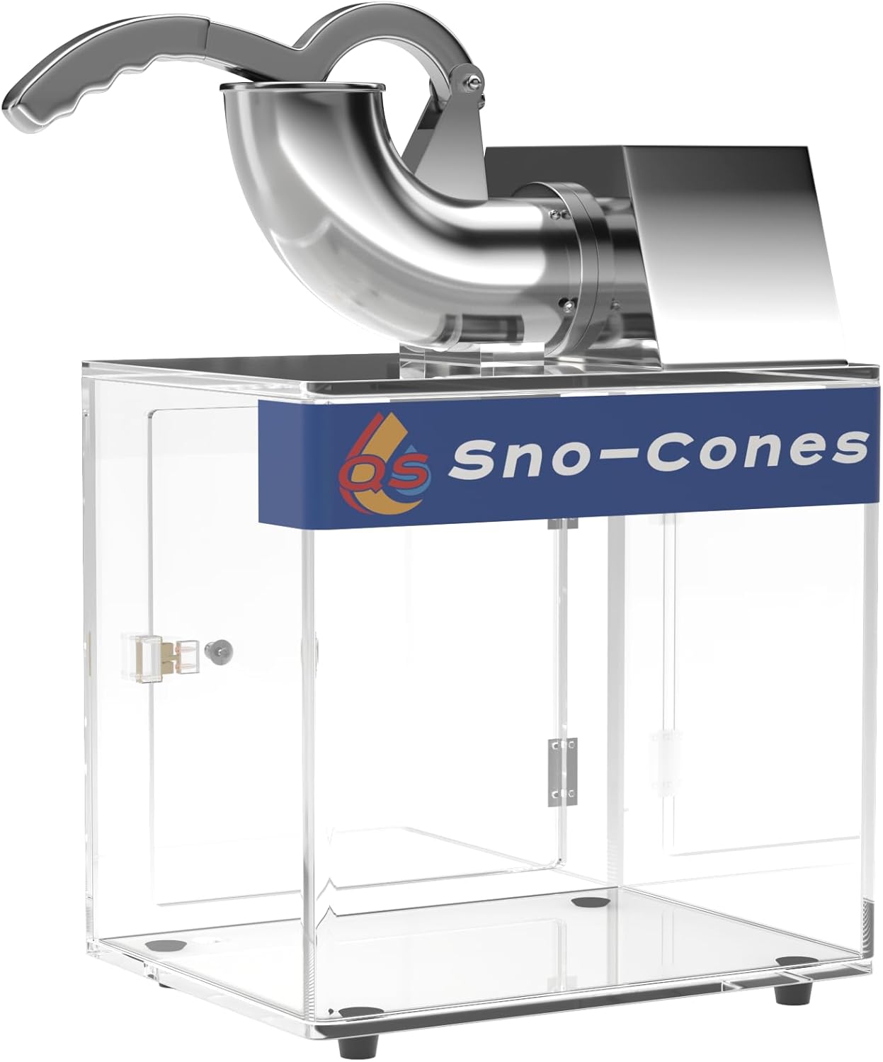 Snow Cone Machine,Commercial Shaved Ice Machine 500lbs/H Stainless Steel Ice Shaver with Dual Blades