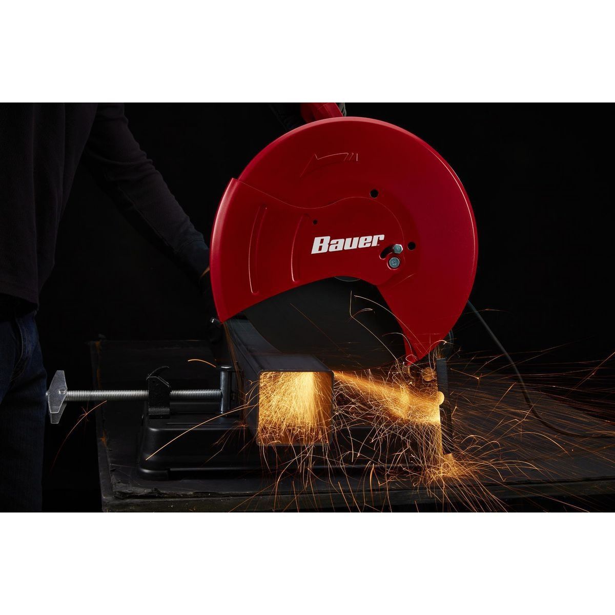 BAUER 15 Amp, 3.8 HP, 14 in.  Abrasive Cut-Off Saw