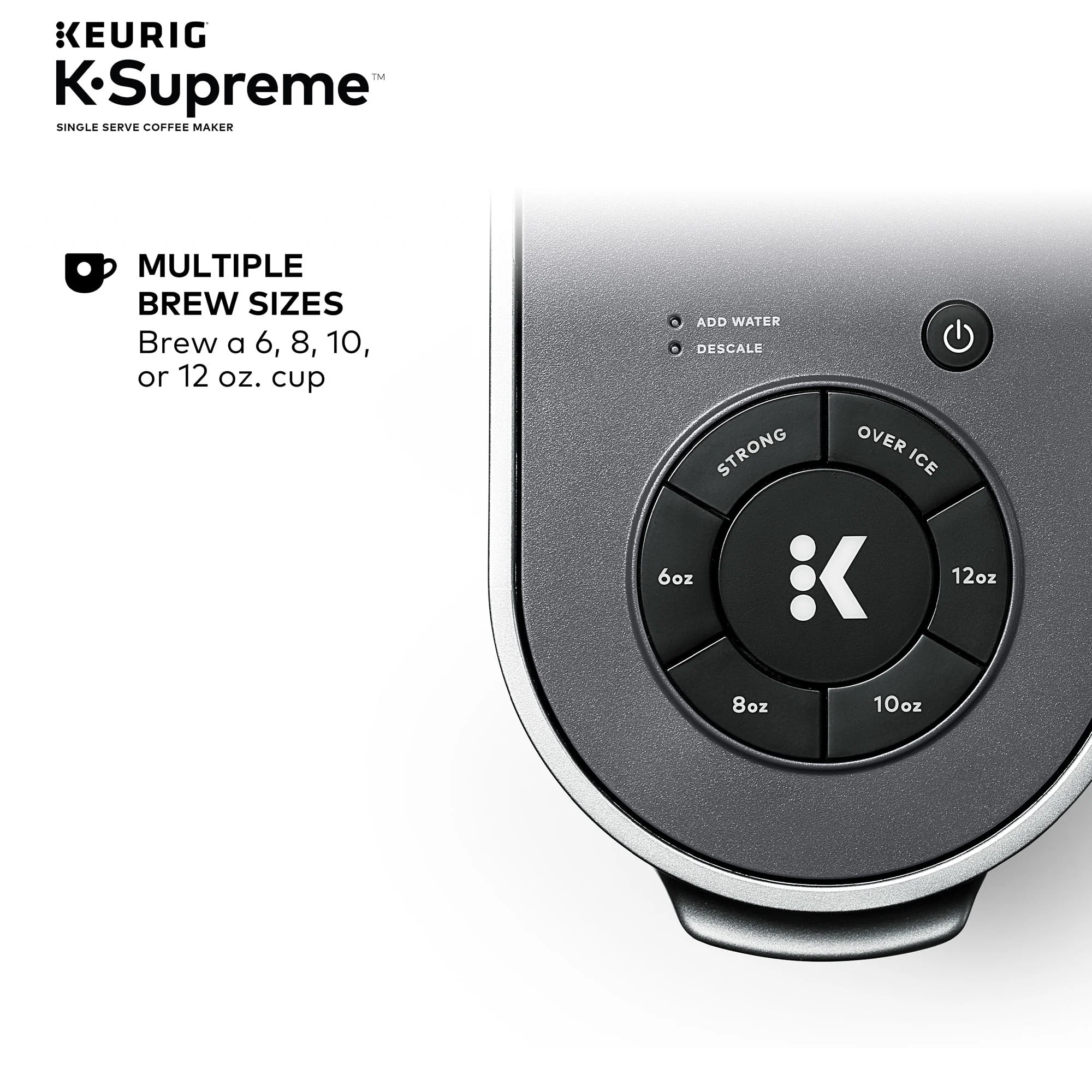 Keurig K-Supreme Single-Serve K-Cup Pod Coffee Maker, Black