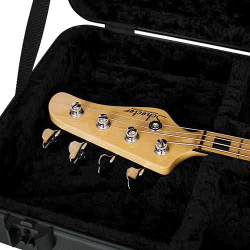 Gator Cases Molded Flight Case for Strat/Tele Style Electric Guitars with TSA Approved Locking Latch, (GTSA-GTRELEC)