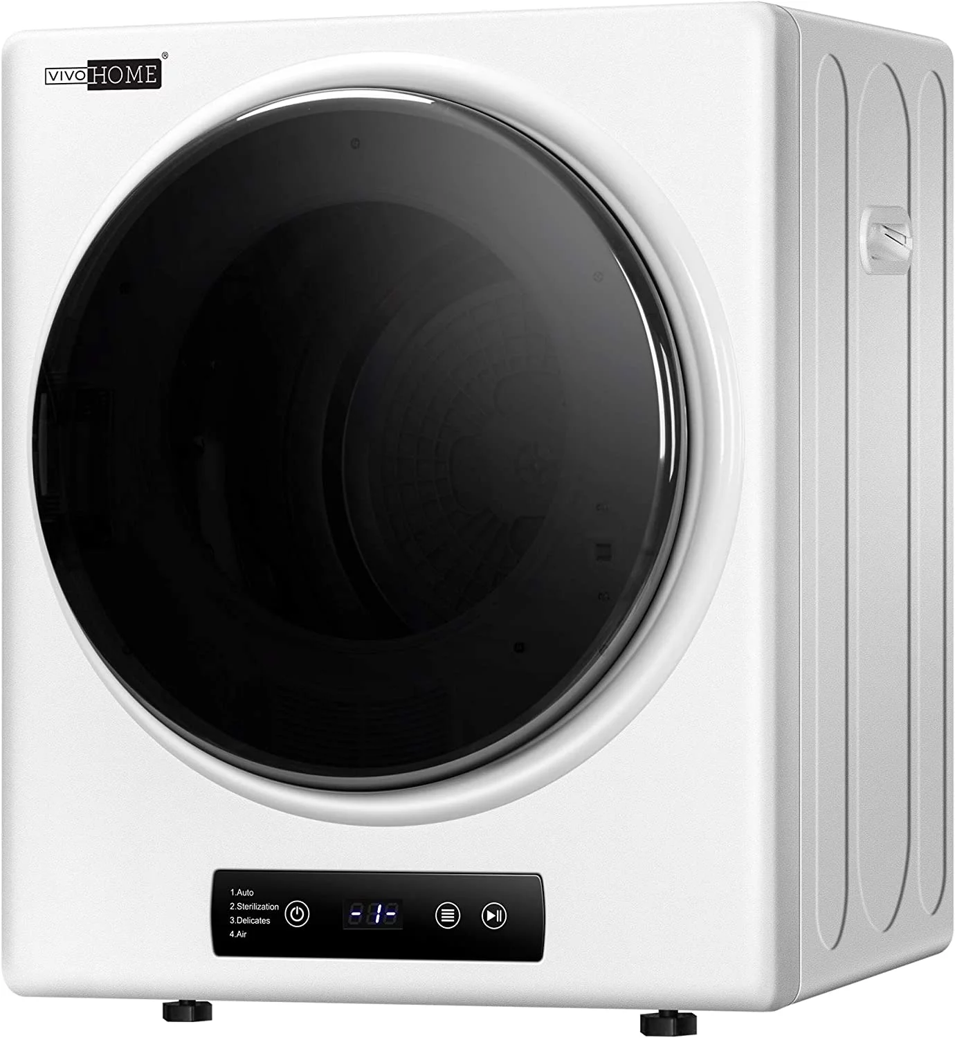 VIVOHOME 9lbs Portable Clothes Laundry Dryer Machine, Front Load with Stainless Steel Drum, 2.6 cu.ft 900W