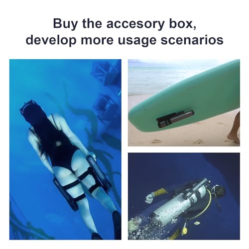 Waydoo Subnado Underwater Scooter, Thumb Controlling Sea Scooter for SUP Paddle Board, Suitable for Pool, Diving, and Snorkeling