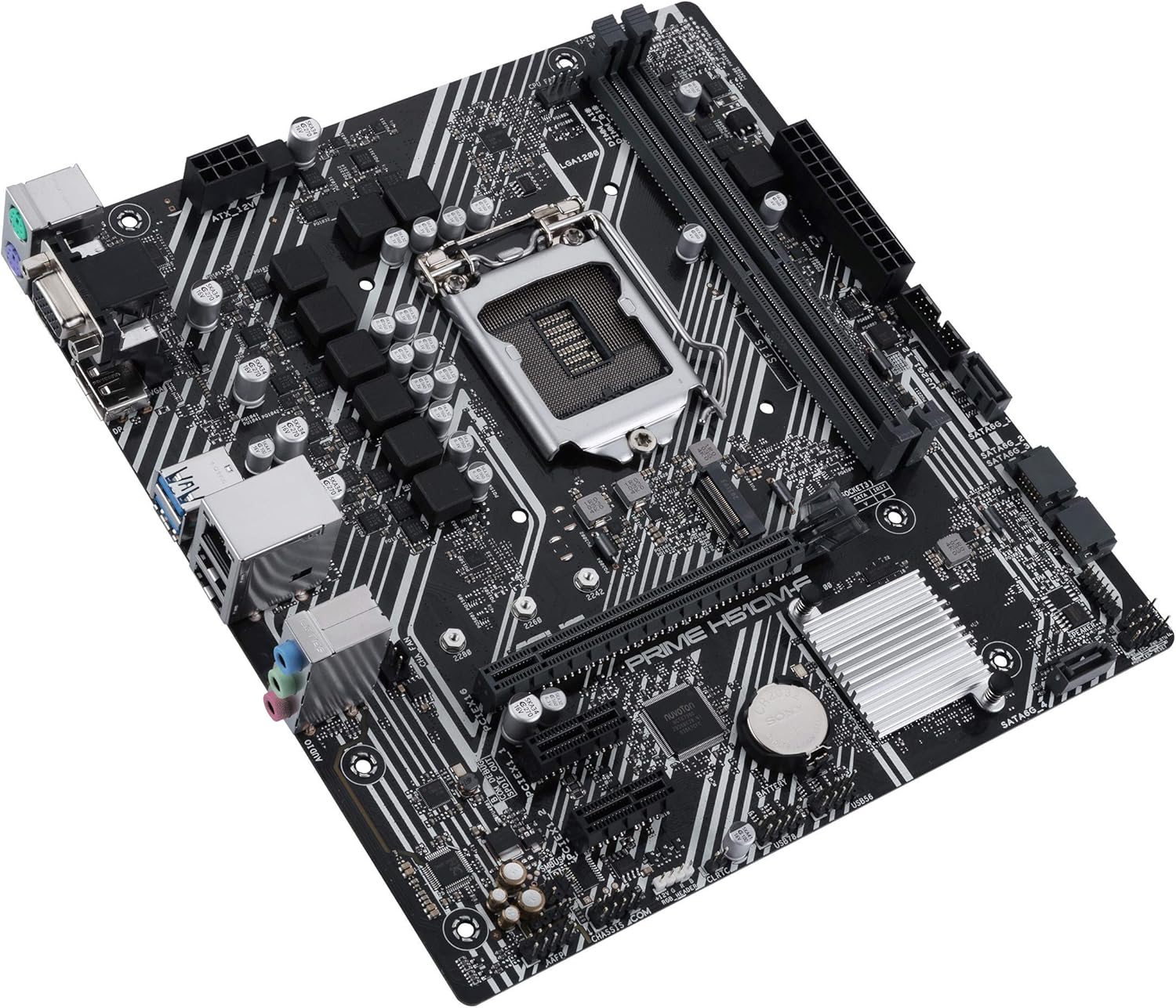 ASUS Prime H510M-E LGA1200 (Intel® 11th/10th Gen) Micro-ATX Motherboard (PCIe 4.0,M.2 Slot, 1Gb LAN, DP,HDMI, D-Sub, USB 3.2 Gen 1, COM Header