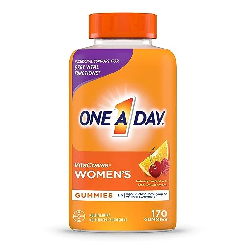 One A Day Women’s Multivitamin Gummies, Multivitamin For Women with Vitamin A, C, D, E and Zinc for Immune Health Support*, Calcium & more