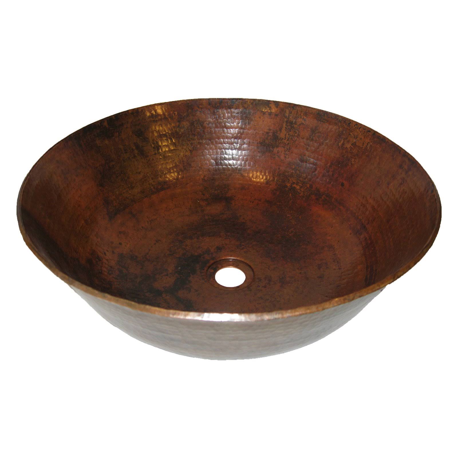 Novatto Catalonia Copper Vessel Sink, Natural