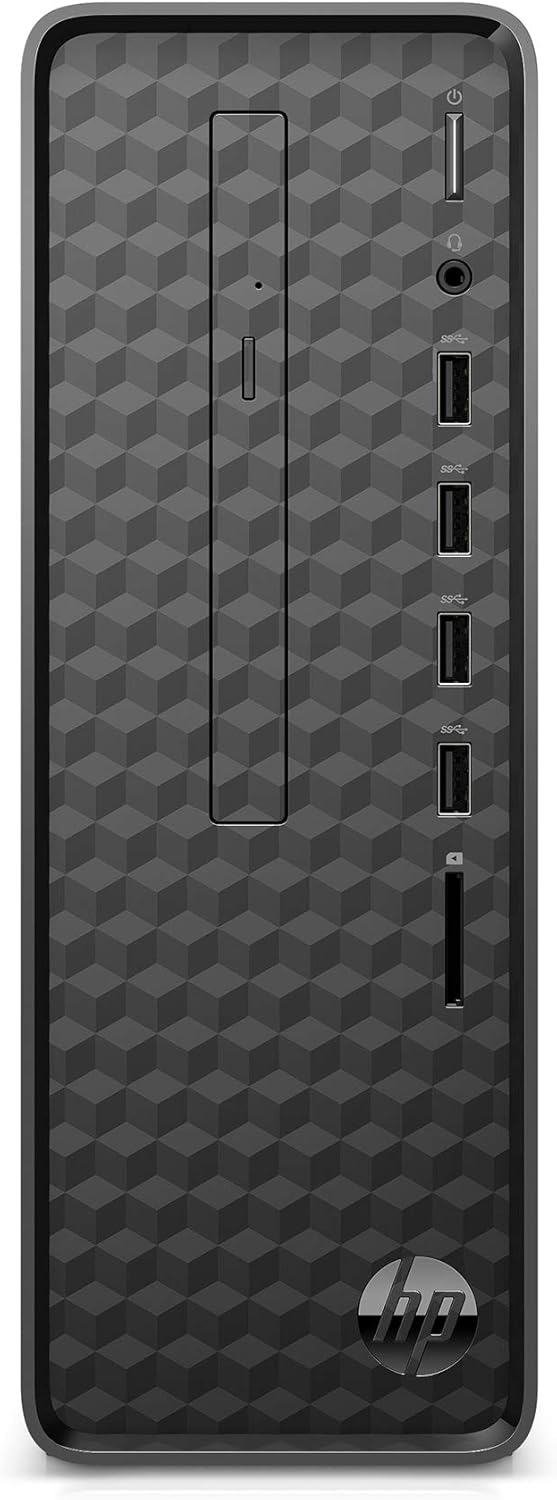 HP Slim Desktop, AMD Athlon Gold 3150U, 8GB RAM, 256 GB SSD, Windows 11 (S01-aF0020, Black)
