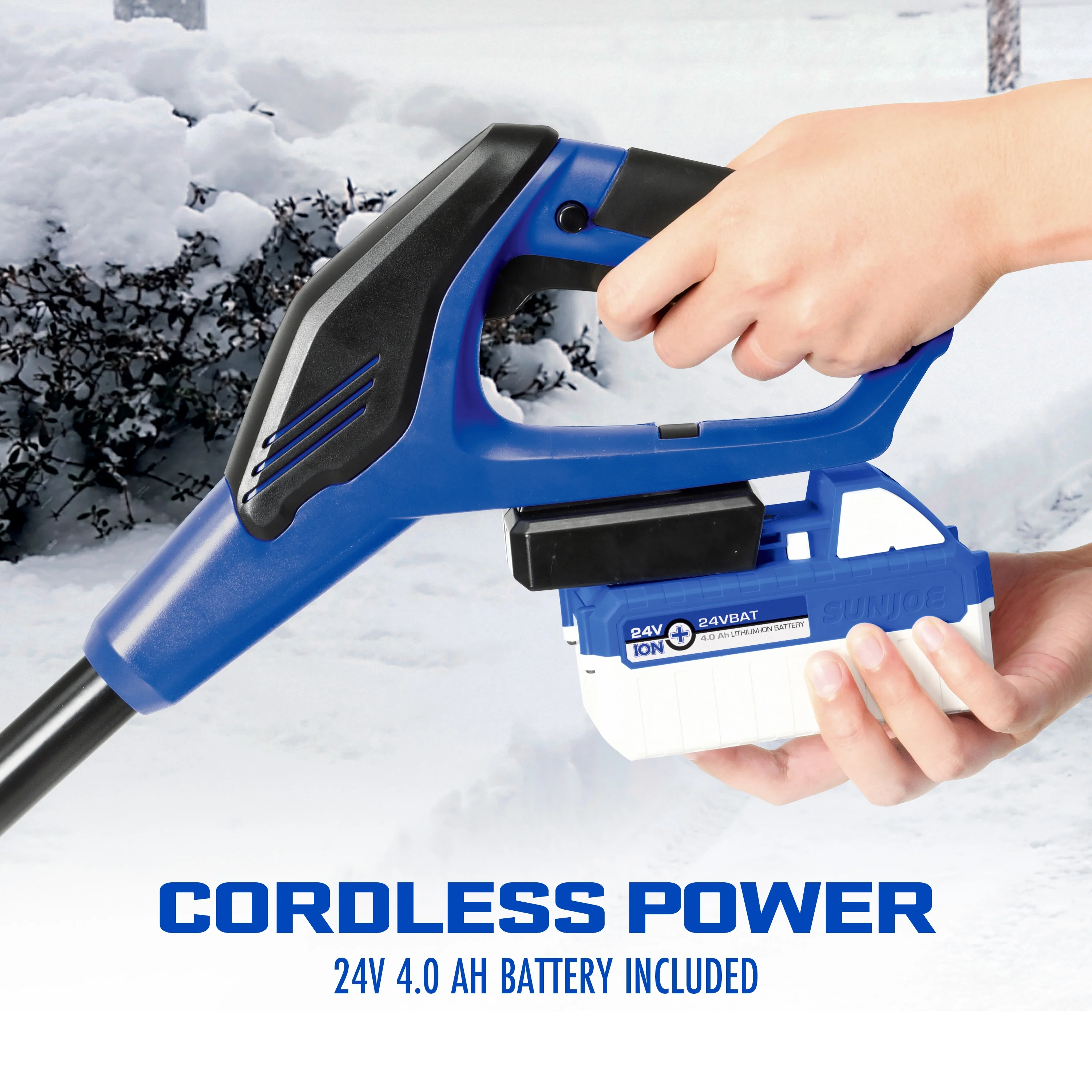 Snow Joe 24V Cordless 13-inch Snow Shovel Kit, 4.0-Ah Battery & Charger - Curated Treasures Market