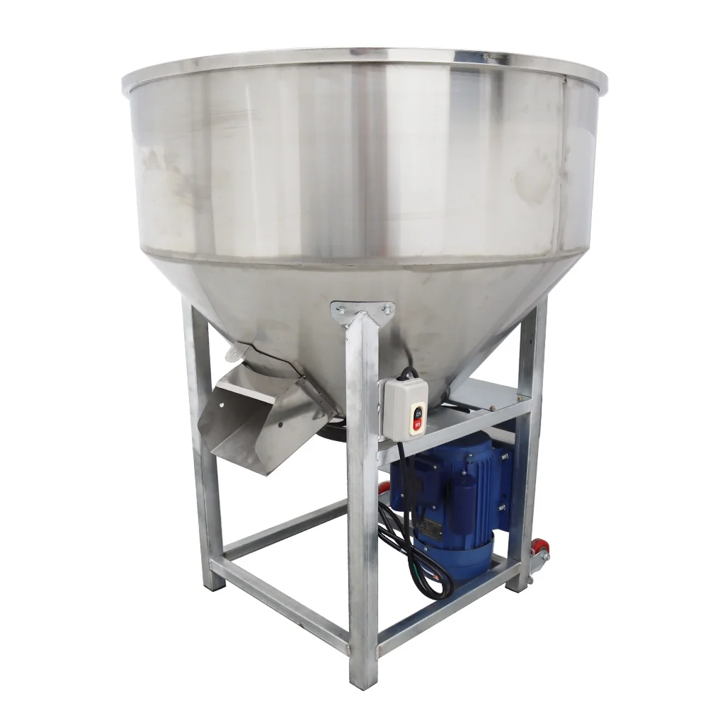 Techtongda 440Lbs Feed Mixer Granular Plastic Mixer Blender Mixing Machine Stainless Steel 220V