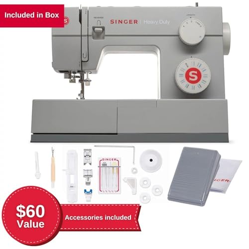 SINGER Heavy Duty 4423 High Speed Sewing Machine with Accessory Kit | Strong Motor With Enhanced Piercing Power, 97 Stitch Applications