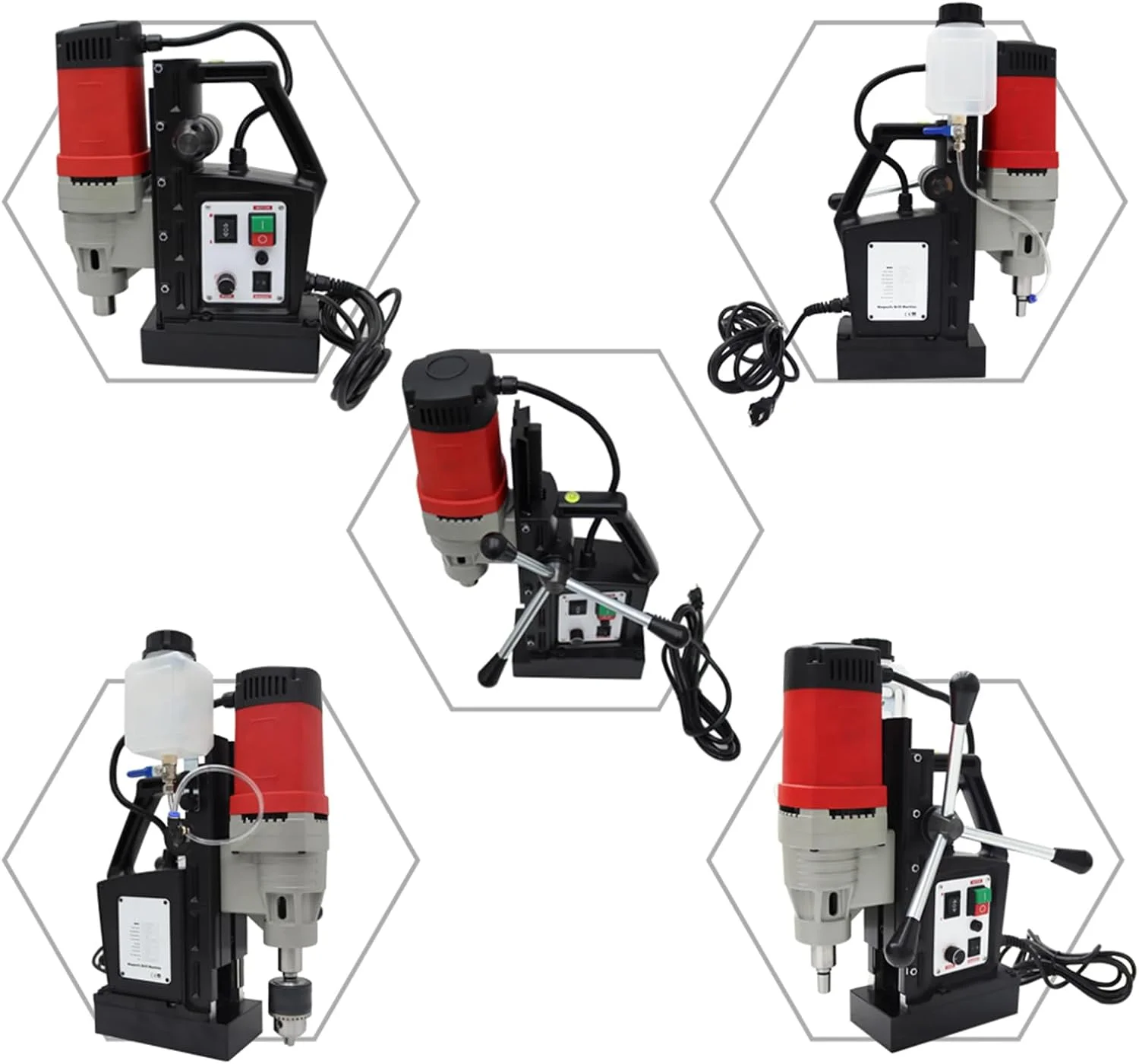 Portable Multi-functional Tapping integrated type Magnetic Drill Base Twist Drilling Machine 1400W
