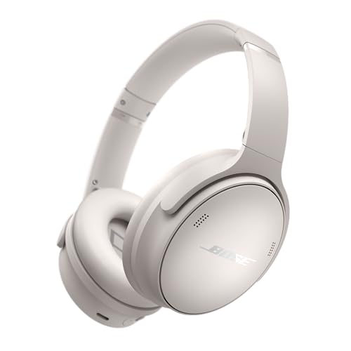 Bose QuietComfort Bluetooth Headphones, Wireless Headphones with Active Over Ear Noise Cancelling and Mic, Deep Bass, Up to 24 Hours of Playtime