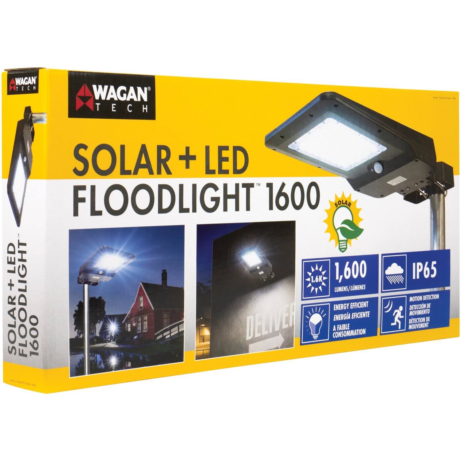 Wagan Tech Solar + LED Floodlight 1600