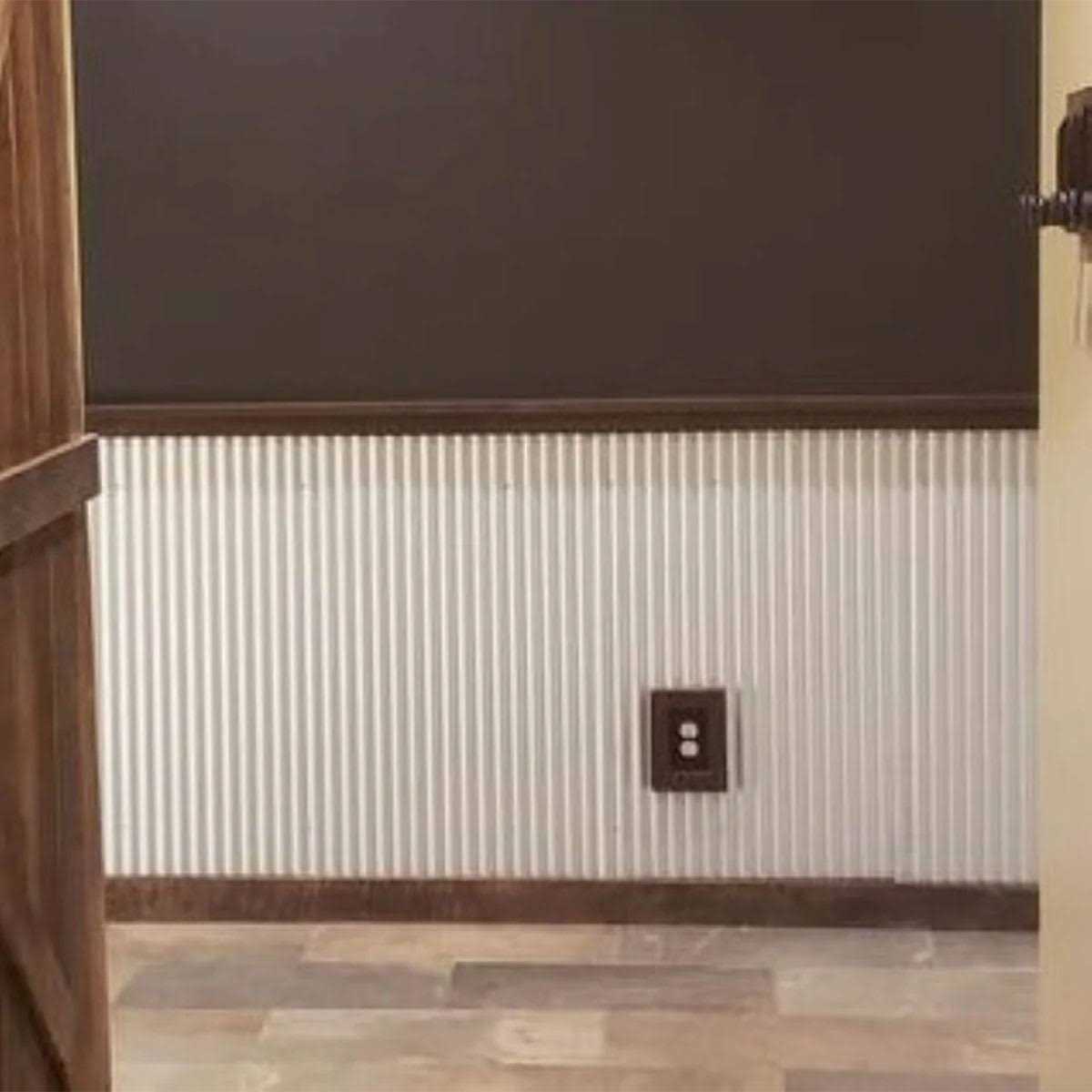 Dakota Tin 24W x 36H Colorado Corrugated Metal Wainscoting Panel
