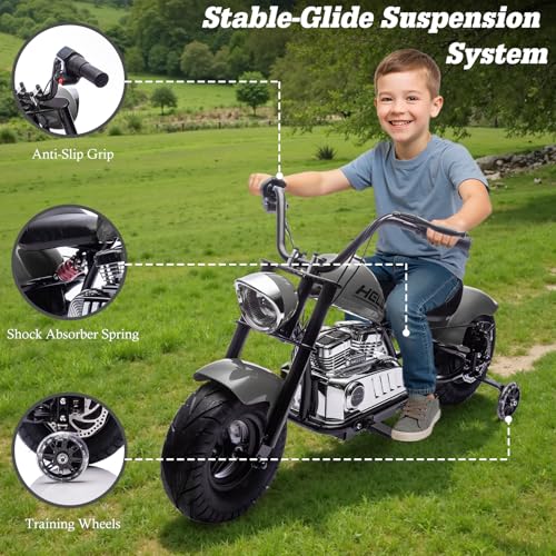 36V Electric Dirt Bike, 360W Electric Motorcycle, 3 Speed-Up to 15.5 MPH, Electric Dirt Bike for Kids 14+, LED/USB/Bluetooth