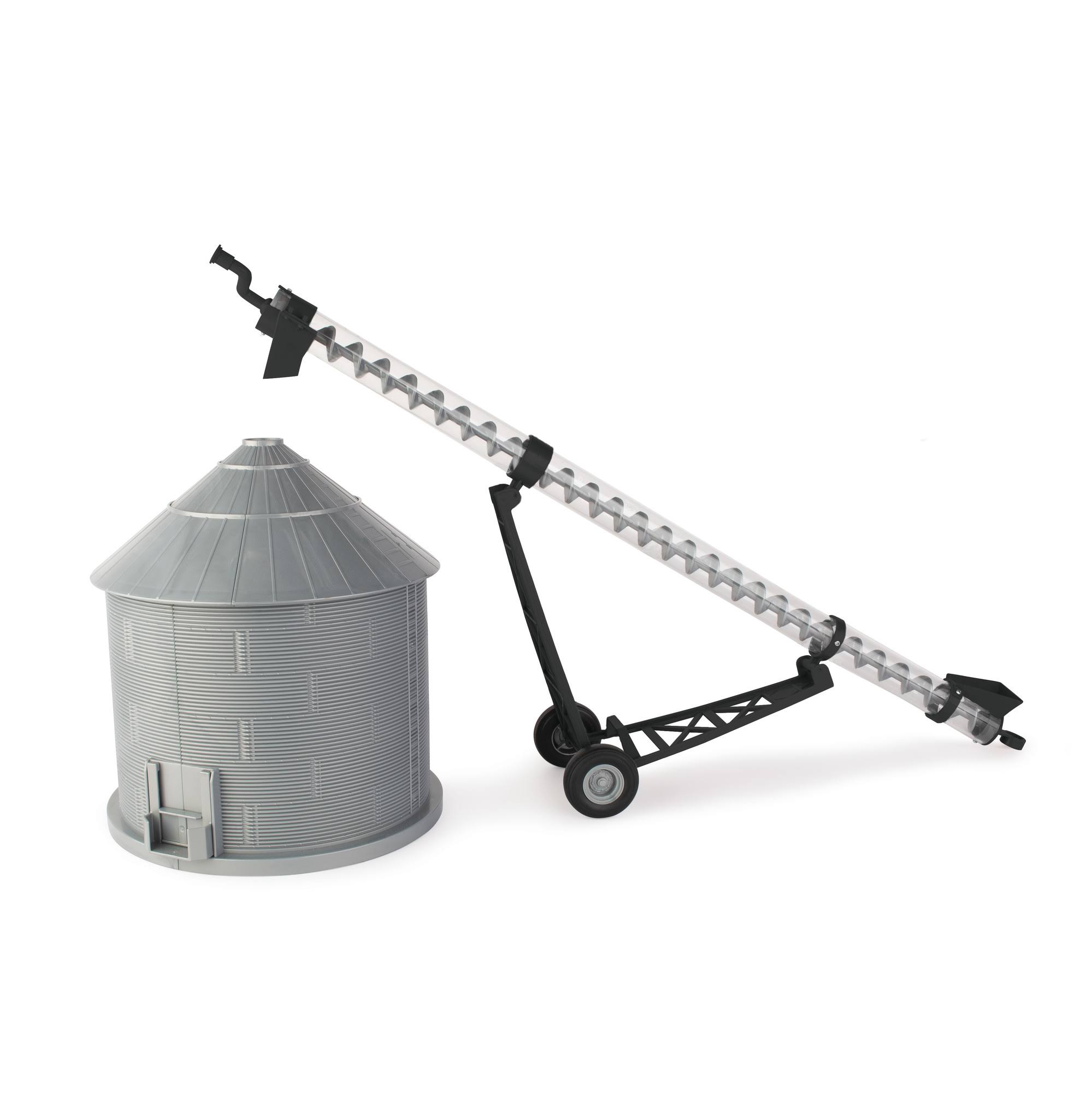 Big Farm John Deere 1:16 Scale Grain Bin and Auger Set