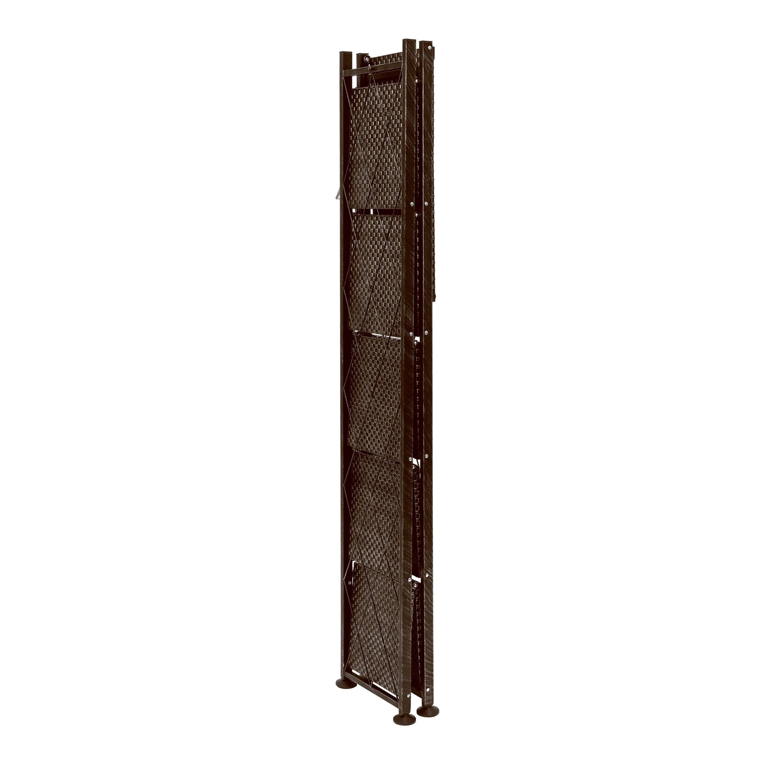 Origami 6-Tier Book Shelf, Black