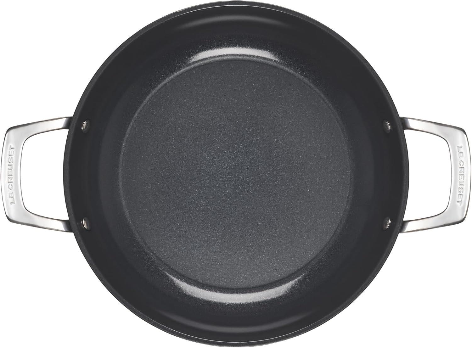 Le Creuset Essential Non-stick Ceramic Shallow Braiser with Glass Lid, 3.5 qt.​