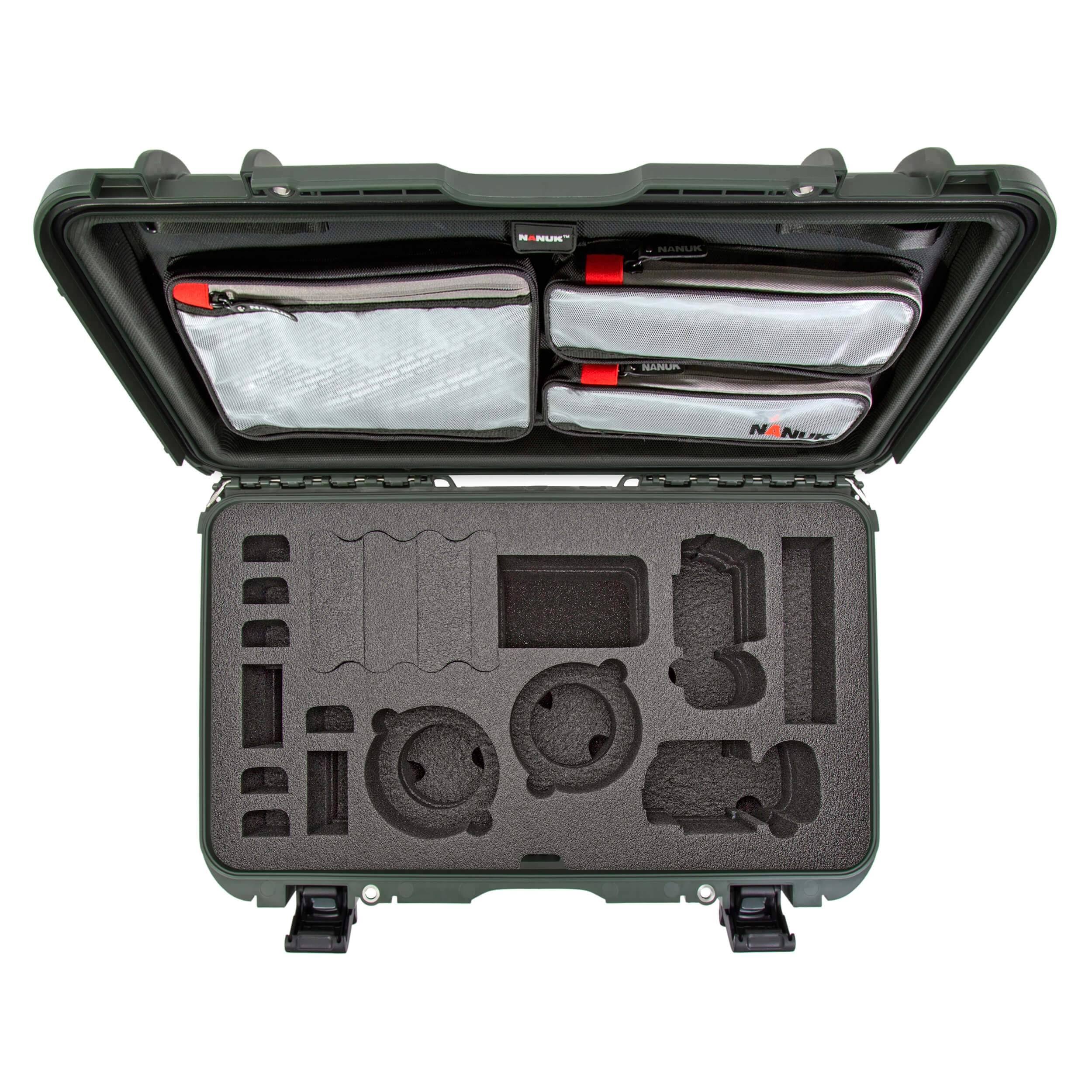 Nanuk 935 Dslr Camera Case with Lid Organizer (olive)