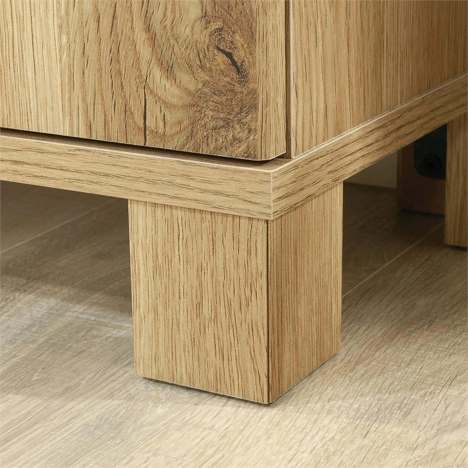 Sauder Rosedale Ranch Engineered Wood Library with Hidden Storage in Timber Oak