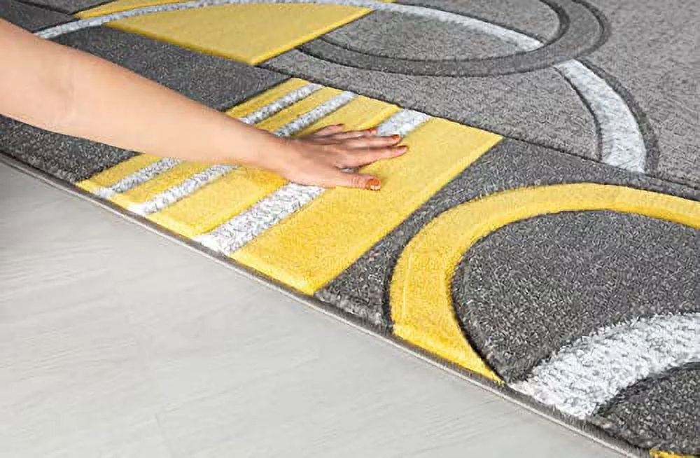 Glory Rugs Area Rug Modern Soft Hand Carved Contemporary Floor Carpet with Premium Fluffy Texture for Indoor Living Dining Room and Bedroom Area