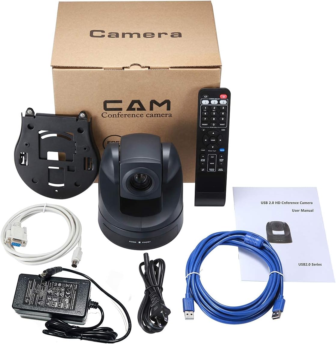 10X Optical Zoom 1080P PTZ Camera USB2.0 Video Conference Camera