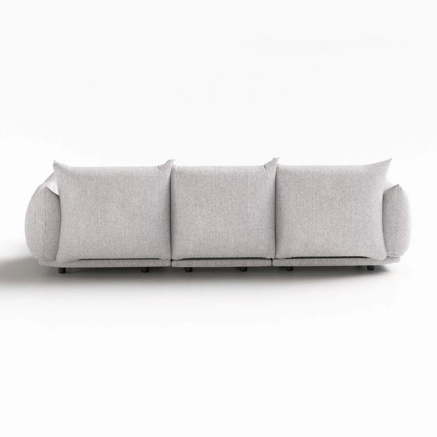 Upholstery Sofa Modern Sectional Couch L Shape 4 pieces for Living Room Bedroom Apartment Gray