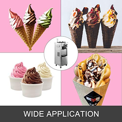 VEVOR Commercial Soft Ice Cream Machine 3 Flavors