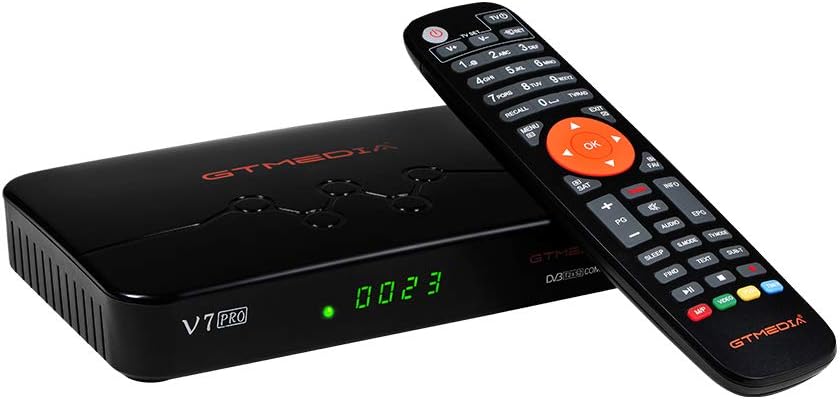 [2021 Newest] vlogdeals GTMEDIA V7S2X HD 1080P FTA DVB-S2X H.265 HEVC 8bit Free to air Digital Satellite TV Receiver with USB WiFi Antenna Support