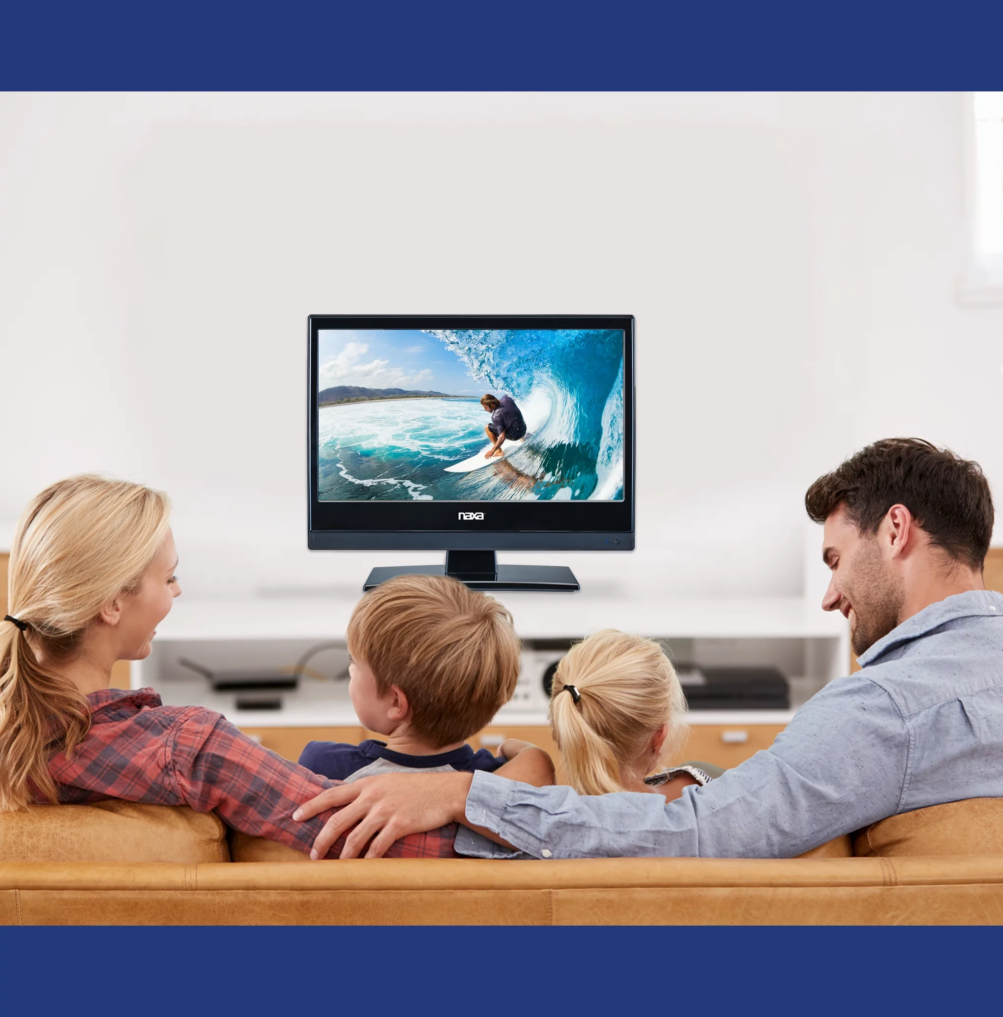Naxa Electronics NTD-1356 13.3” LED Widescreen HD TV LED TV with DVD Player + AC/DC Car Package