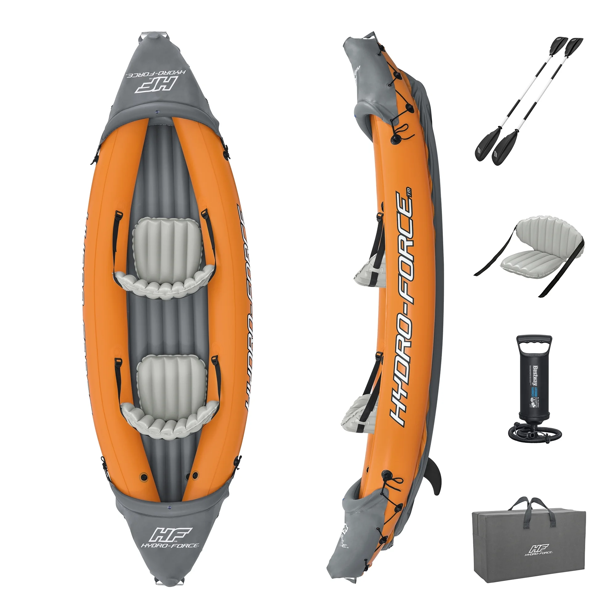 Bestway Hydro Force Lite Rapid X2 Inflatable Outdoor Water Sport Kayak Set - Radiant Selections