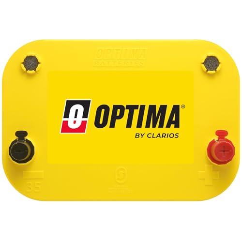 OPTIMA Batteries High Performance D35 YellowTop Dual Purpose Sealed AGM Car, Truck and SUV Battery, 620 CCA, Maintenance Free, Versitile Mounting