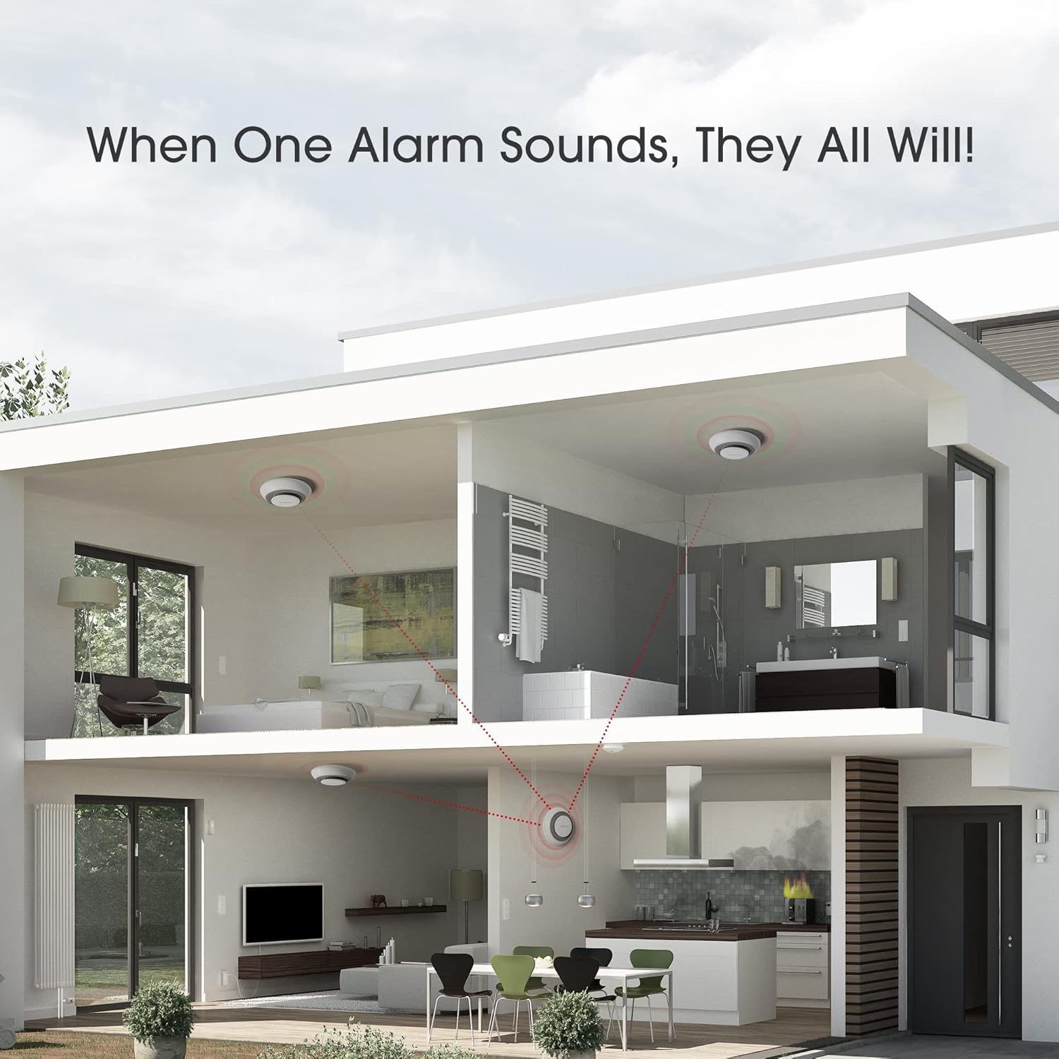 X-Sense 10 Years Battery Wireless Interconnected Combination Smoke and Carbon Monoxide Detector Alarm with Over 820 ft Transmission Range