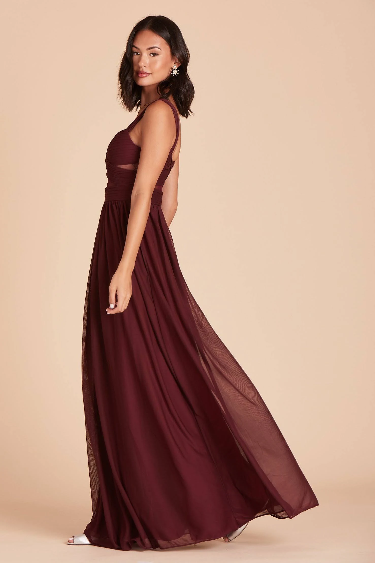 Birdy Grey Elsye Bridesmaid Dress in Cabernet S / Cabernet