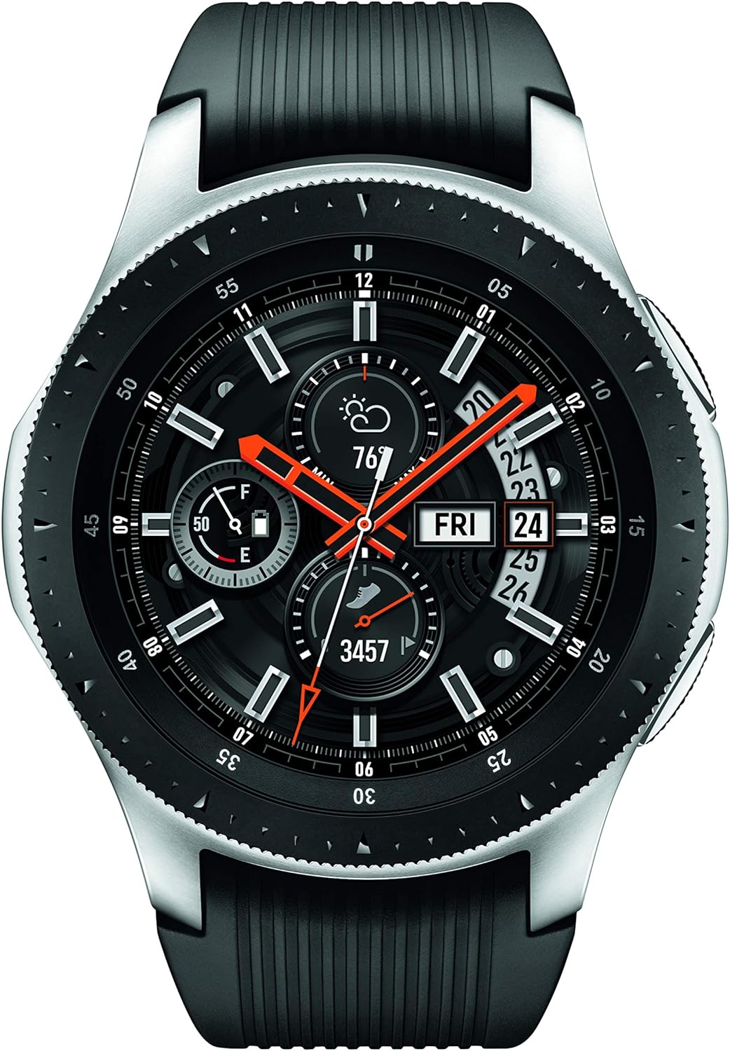 SAMSUNG Galaxy Watch (46mm, GPS, Bluetooth) &ndash; Silver/Black (US Version)