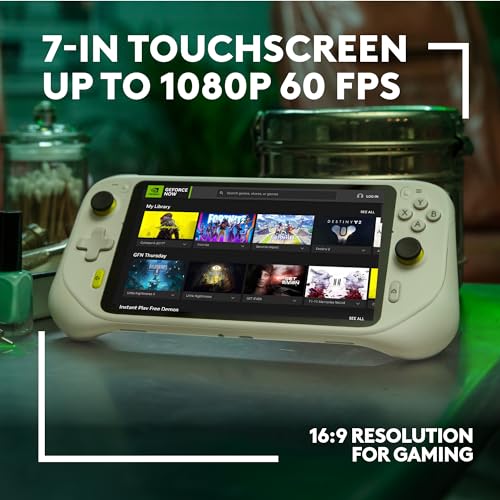 Logitech G Cloud Handheld Portable Gaming Console with Long-Battery Life, 1080P 7-Inch Touchscreen, Lightweight Design, Xbox Cloud Gaming