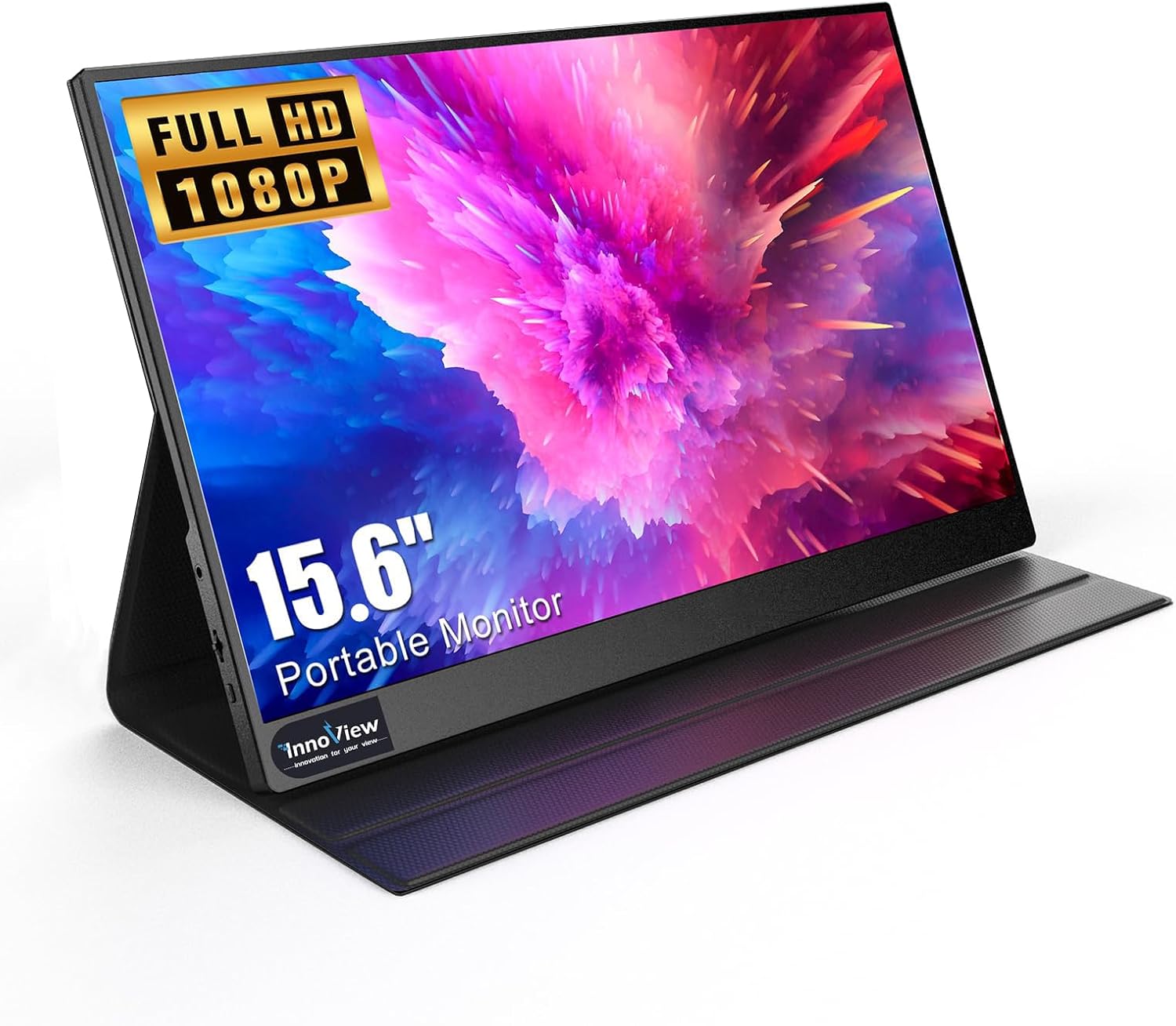 InnoView Portable Monitor, 15.6 Inch FHD 1080P HDMI USB C Second External Monitor for Laptop, Desktop, MacBook, Phones, Tablet, PS5/4, Xbox, Switch