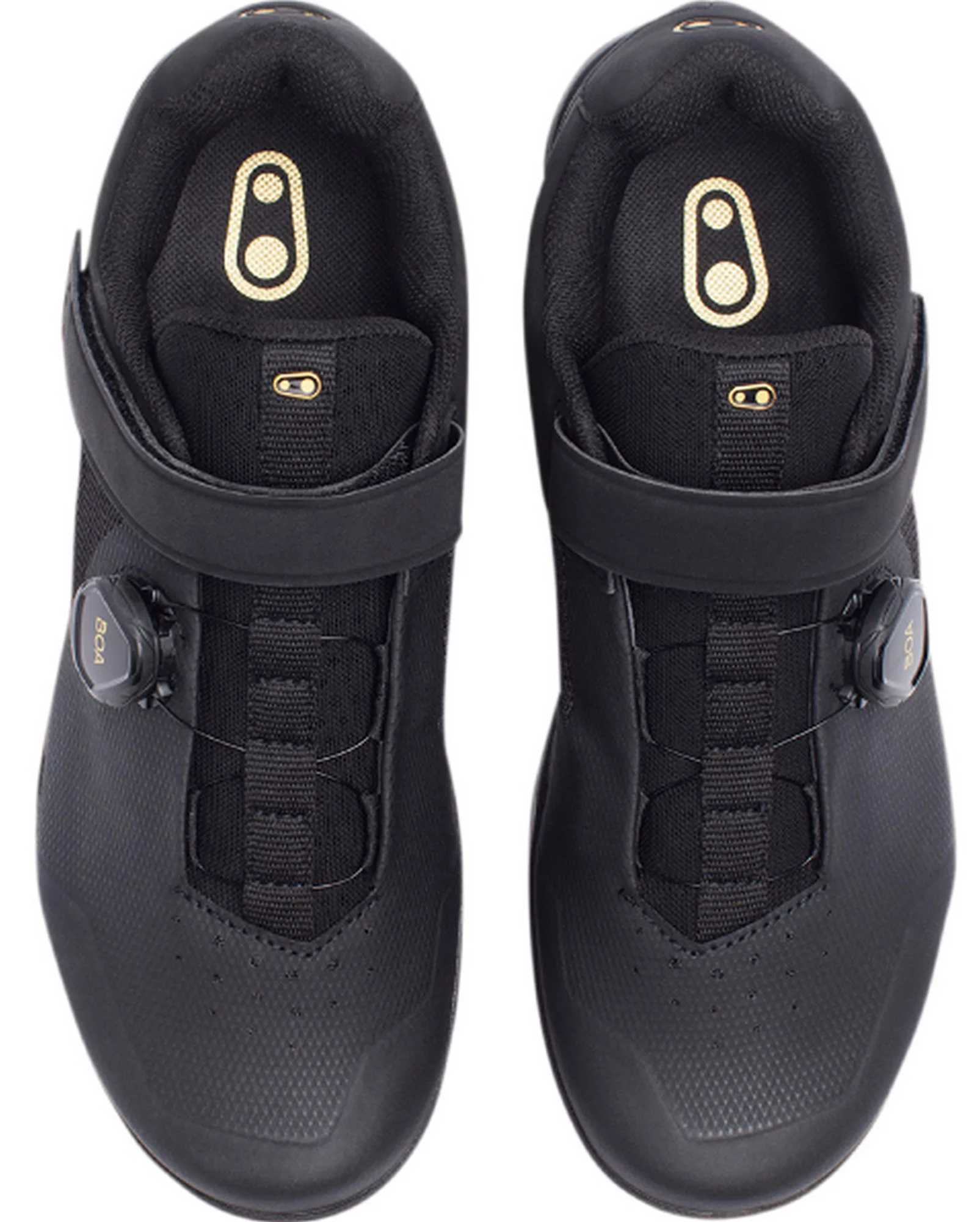 Crank Brothers Mallet BOA Men's Shoe - Black/Gold/Black, Size 12.5