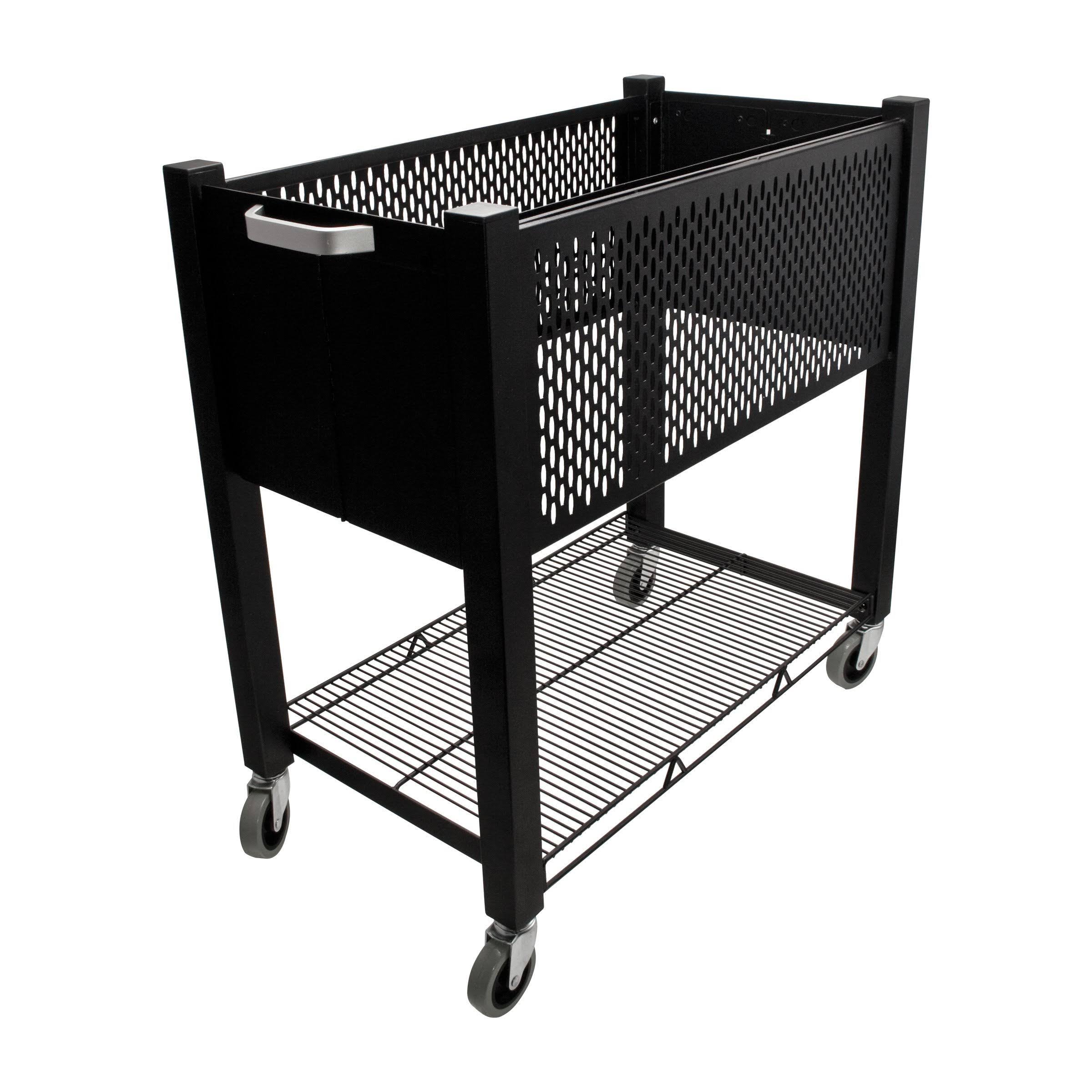 Vertiflex InstaCart, Open-Top File Cart, Black