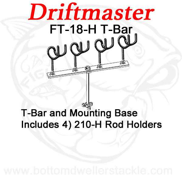 Driftmaster Flat Bar Spider Rod Holder - Sports Supplies Online Store