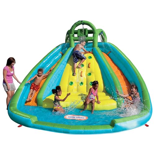 Little Tikes Rocky Mountain River Race Inflatable Slide Bouncer Multicolor, 161.00''L x 169.00''W x 103.00''