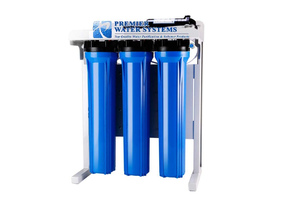 Premier Commercial Grade Reverse Osmosis Water Filtration System | 800 GPD with Booster Pump + 40 gallons Tank