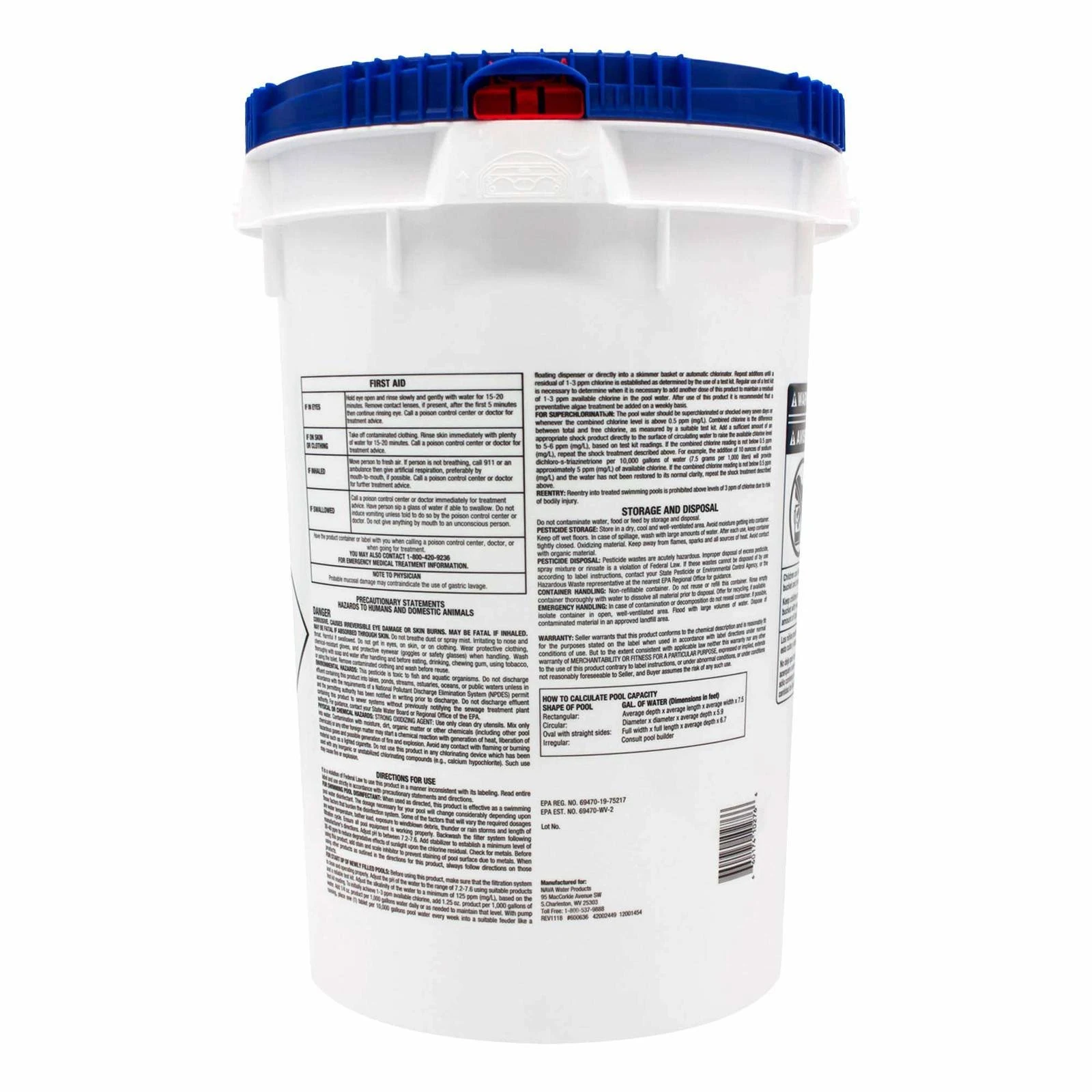 Nava 12000295 3-Inch Chlorinating Tablets for Swimming Pool/Spa, 50 lbs