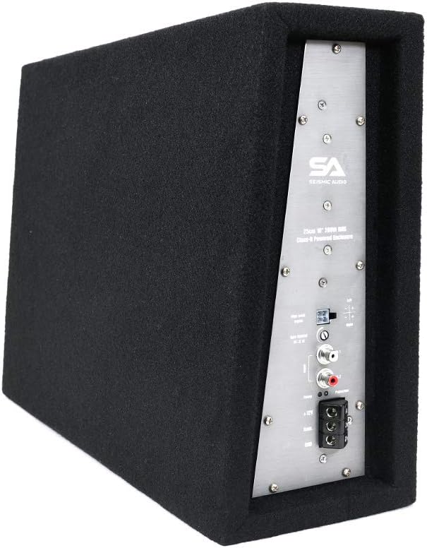 Seismic Audio - SA-SCE08-8 Inch 400 Watt Slim Shallow Mount Car Truck Audio Subwoofer Enclosure