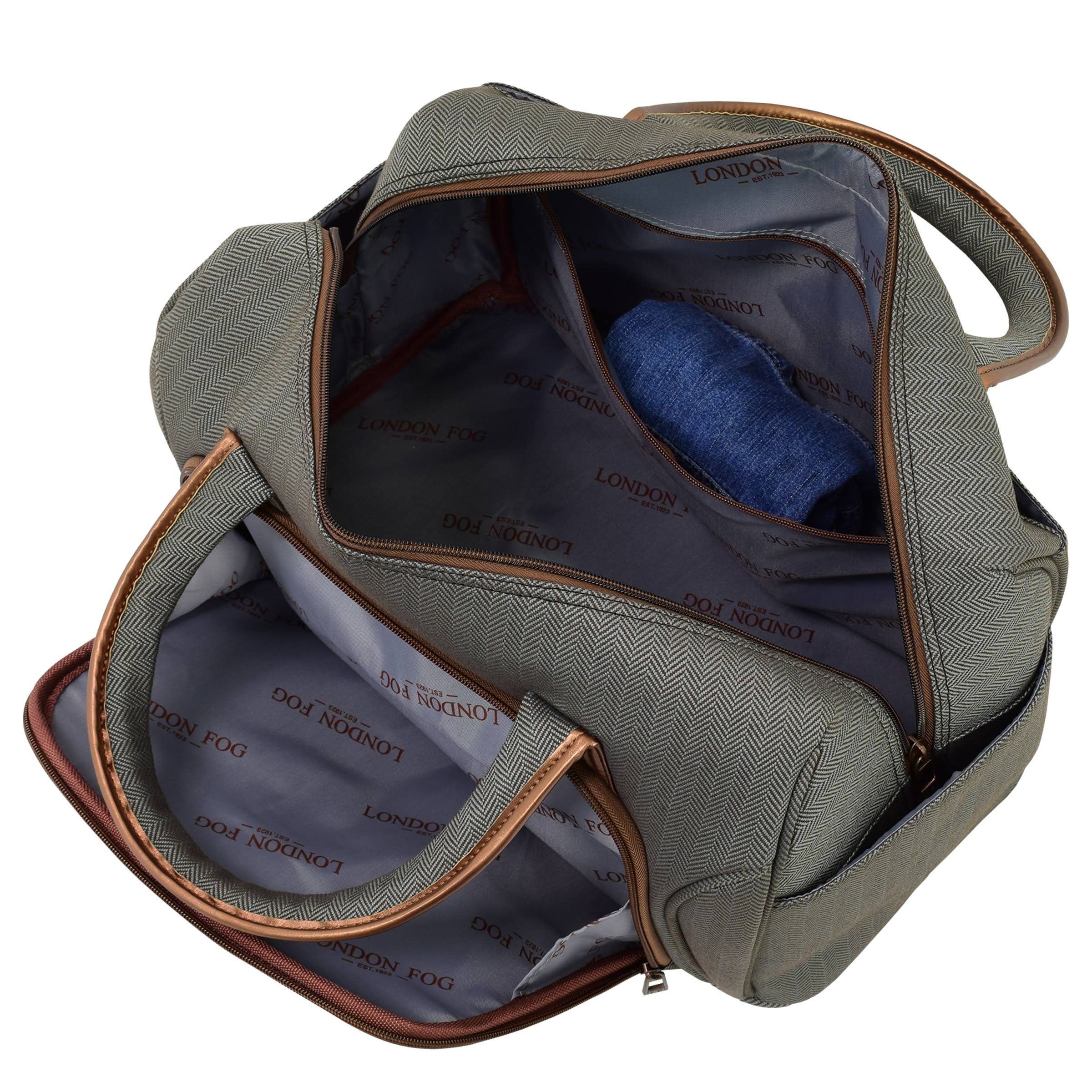 London Fog Newcastle 17x22 Cabin Bag - Slate/Bronze