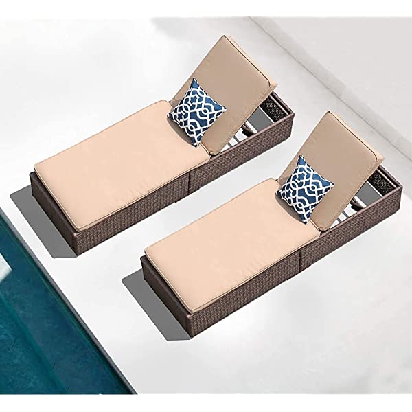 Patiorama Patio Chaise Lounge Chair, Sun Lounger