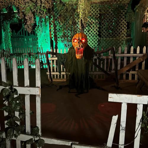 Haunted Hill Farm 5.9 ft. Animatronic Lurching Woman by Tekky, Halloween Animatronic, Scary Indoor House Prop & Decoration