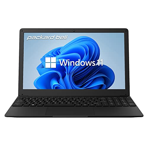 Packard Bell 15.6 inch Laptop IPS FHD 1920 x 1080 Resolution Laptop Computer, Intel Celeron N4020, UHD Graphics 600, 4GB Ram 128GB SSD, Micro SD Slot